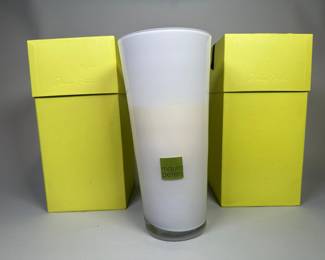 Two Maura Peters 'Citrus Geranium' Large Candles (2)