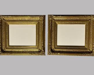 Pair Of Modern Carved And Gilt Frame