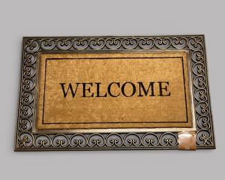 First Impression "Welcome" Monogram 30x48 Indoor/Outdoor Doormat