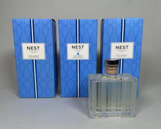 Three Nest Blue Garden Reed Diffusers (3)