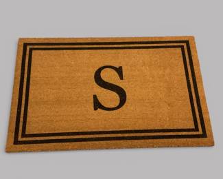 "S" Monogram 38x60 Indoor/Outdoor Doormat