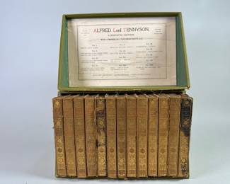 The World Of Lord Alfred Tennyson, Aldworth Edition, 13 Volumes, In Original Box, 1901