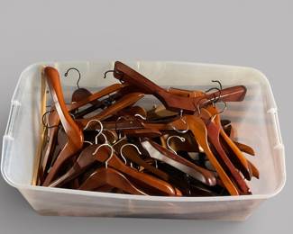 40 Wooden Hangers