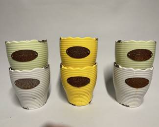 Group Of Ceramic Orchid Planters (6)