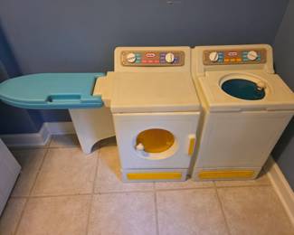 Little Tikes toy washer & dryer with foldable ironing board