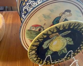 Decorative plates for hanging from Italy and Germany, 