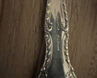 Gorham English Gadroon, Sterling, 12 place settings with two serving spoons, server, 2 ladles, sugar shell and tongs