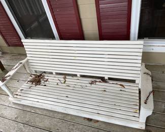 Wood porch furniture