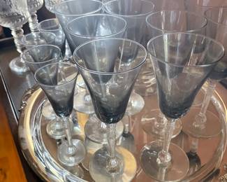 Riekes-Crisa Horizon Smoke wine glasses and cordials