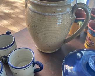 Large pottery pitcher