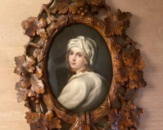 Portrait on porcelain