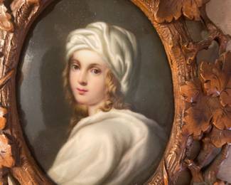 Portrait on porcelain