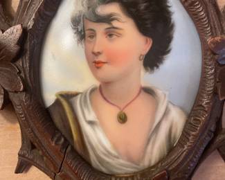 Portrait on porcelain