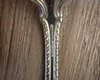 Gorham English Gadroon, Sterling, 12 place settings with two serving spoons, server, 2 ladles, sugar shell and tongs