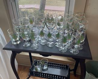 Christmas SPODE glassware 