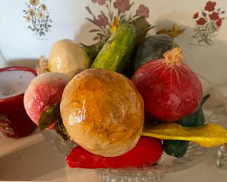 Paper machete fruit and veggies 