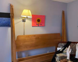 I love this bed, KING size pencil poster bed.  Broken down and ready to carry out the door.