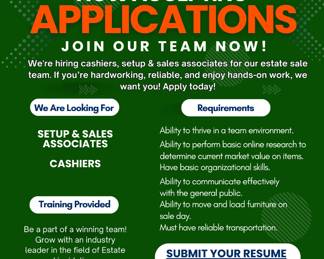 General Staff Now Hiring