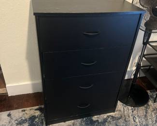 Black wooden dresser