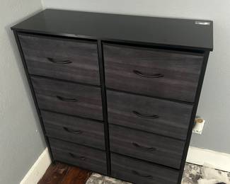 Wooden dresser w/basket style drawers
