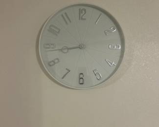 White wall clock