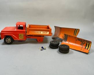 1950s Tonka Hi-Way Side Dump with Blade and Plow