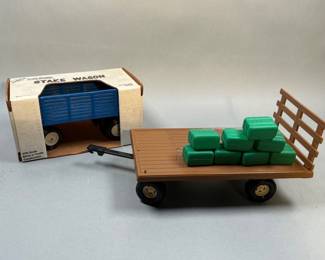 Stake Wagon and Ertl 416A Hay Wagon