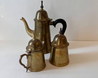 BRASS TEA SET