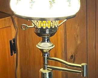 BRASS SWING ARM VINTAGE LAMP