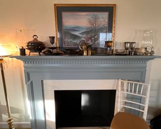 SILVERPLATE, BRASS AND PEWTER