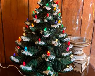 LARGE CERAMIC CHRISTMAS TREE - AS IS