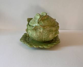 HOLLAND MOLD CABBAGE BOWL AND PLATE