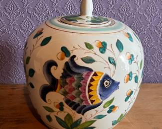 FISH GINGER JAR