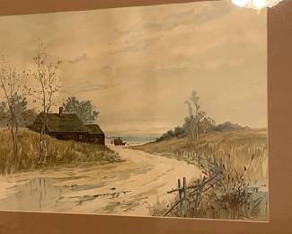 LOUIS HARLOW WATERCOLOR