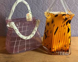 HAND BLOWN GLASS PURSES