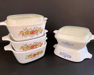 CORNING WARE CASSEROLE DISHES