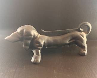 CAST IRON DACHSHUND BOOT SCRAPER