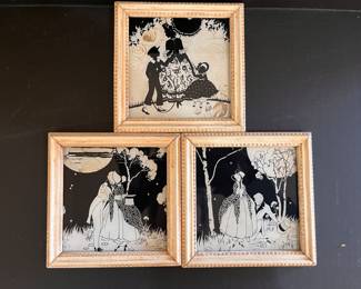 REVERSE PAINTED SILHOUETTES 