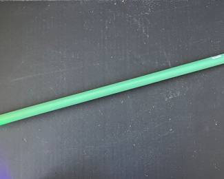 JADEITE URANIUM GLASS TOWEL BAR