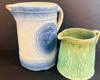 SALT GLAZED STONEWARE PITCHERS