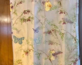 Butterfly shower curtain