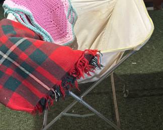 Vintage laundry cart
