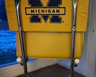 Vintage U of M stadium cushion