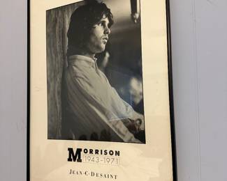 Jim Morrison framed poster