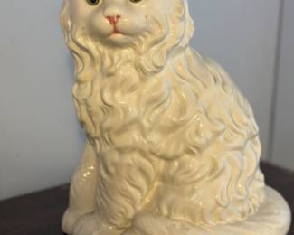 Porcelain cat figurine