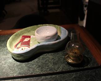 Bar Ware and Glass, Crystal and Golf Serving dish