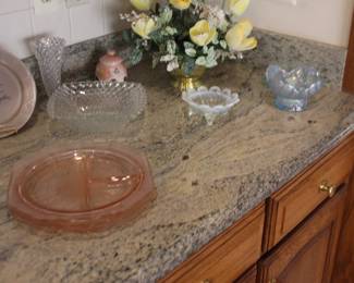 Depression Glass, Art Glass, Floral