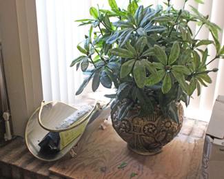 Log Holder and Plant