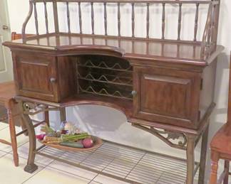 Buffet with wine rack