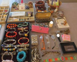 Costume jewelry, eyeglass frames